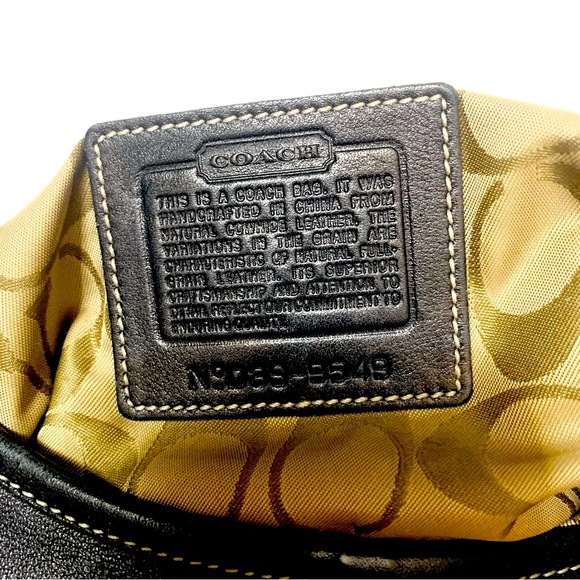 COACH Soho Slim Hippie #9549 Black Crossbody Purse Handbag - Picture 7 of 8